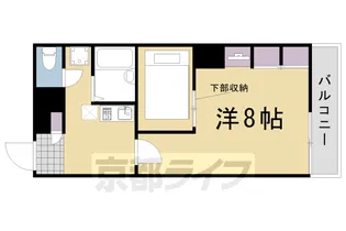 レオパレスForest桂坂【206号室】の間取り