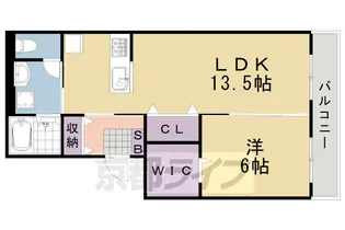 京都府京都市西京区上桂前川町【アパート】の間取り