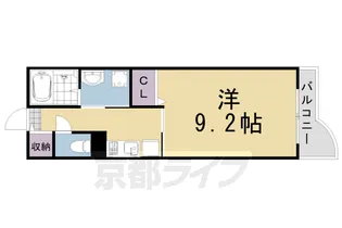 エコー ウエスト【2階】の間取り