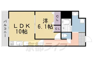 ヴィラ フォンテーヌ 桂川【3階】の間取り