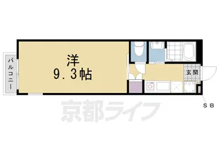 グリーン川島【106号室】の間取り