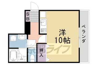 BRIGHT HOME(1R)【101号室】の間取り