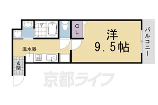 サンクスパレ千代原【2階】の間取り