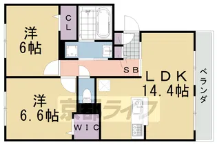 エアフォルク【202号室】の間取り