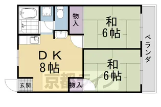 西部ハイツ【1階】の間取り