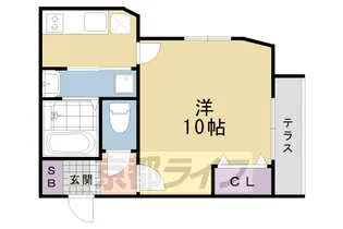 京都府京都市西京区桂徳大寺北町【マンション】の間取り