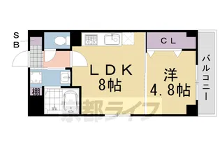ブロッサム桂【3階】の間取り