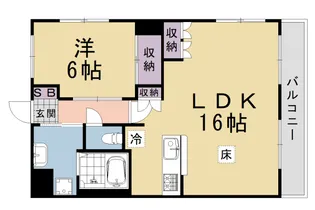 ノーベルYUI Ⅱ【1階】の間取り