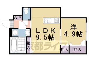 九郎右ヱ門桂【1階】の間取り