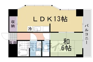 クラフトビル【302号室】の間取り
