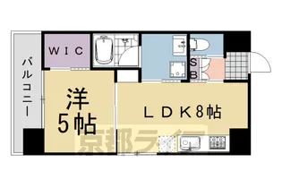 カーサフィオーレ桂【405号室】の間取り