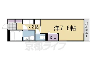 CASA桂徳【301号室】の間取り