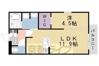 プレジール【202号室】の間取り