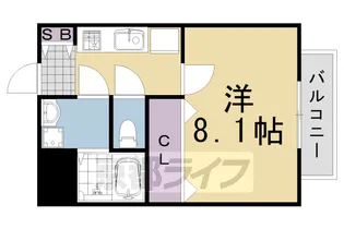 シャルレ1番館【502号室】の間取り