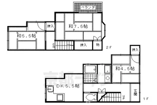 京都府京都市西京区桂芝ノ下町【一戸建】の間取り