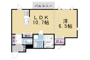 アラマガ・スプリングス【103号室】の間取り