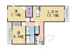 神楽コート上桂【3階】の間取り