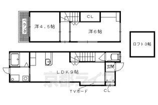 京都府京都市西京区桂朝日町【一戸建】の間取り