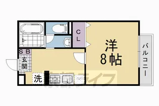 ビューバロック【101号室】の間取り