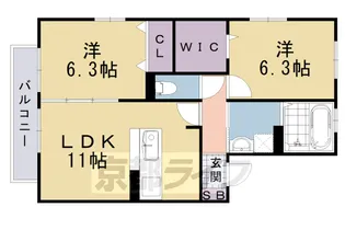 メゾンドール【103号室】の間取り