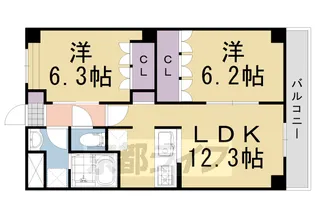 サンライト川向井【2階】の間取り