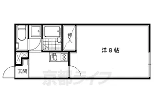 レオパレス東森本【104号室】の間取り