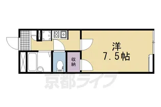 レオパレスダボス【101号室】の間取り