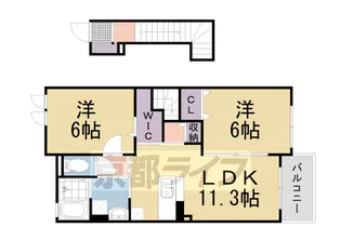 プリムローズ【2階】の間取り