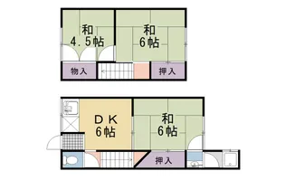 京都府向日市森本町前田【テラスハウス】の間取り