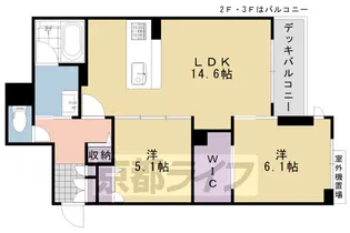 Casa五右衛門【202P号室】の間取り