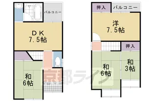 京都府向日市森本町薮路【一戸建】の間取り