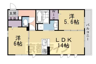 マルベリー瓜生【2階】の間取り