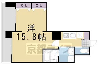 グランレブリー洛西口【508号室】の間取り