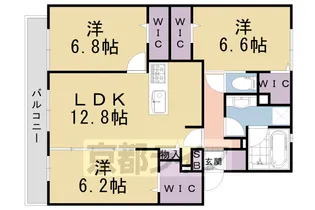 メゾン・カナール【207号室】の間取り