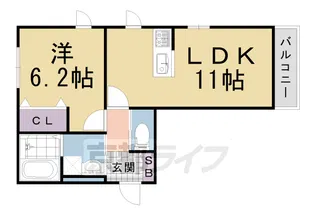 グランデール【203号室】の間取り