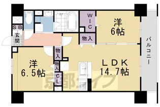 ルシアン西山天王山【203号室】の間取り