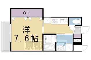 グランレブリー桂川【4階】の間取り