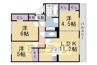 ル・シエル【3階】の間取り