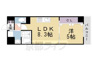 グランパシフィック東向日【2階】の間取り