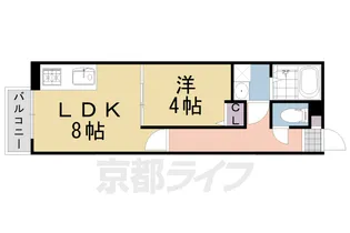 パークハウス桂川【3階】の間取り