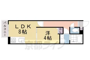 パークハウス桂川【202号室】の間取り