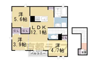 シャーメゾン グレース【2階】の間取り