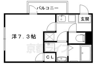 グランポレール長岡京【2階】の間取り
