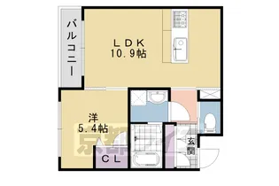 ラ・シャルール【208号室】の間取り