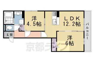 セジュール長岡天神【3階】の間取り
