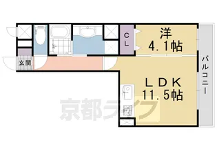 グレース桂川【3階】の間取り