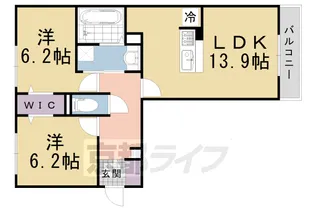 アンリエッタ【1階】の間取り