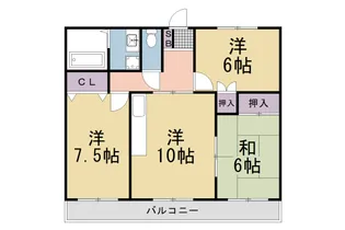 グランデ生野【3階】の間取り