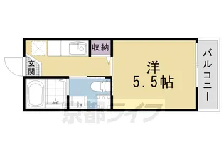 京都府京都市下京区西七条南月読町【マンション】の間取り