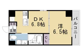 京都府京都市右京区西京極畔勝町【マンション】の間取り